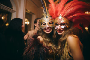 Two Women at a New Year's Celebration